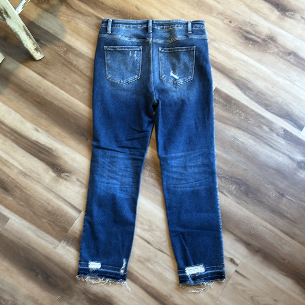 Distressed Blue Jeans - Picture 2 of 5